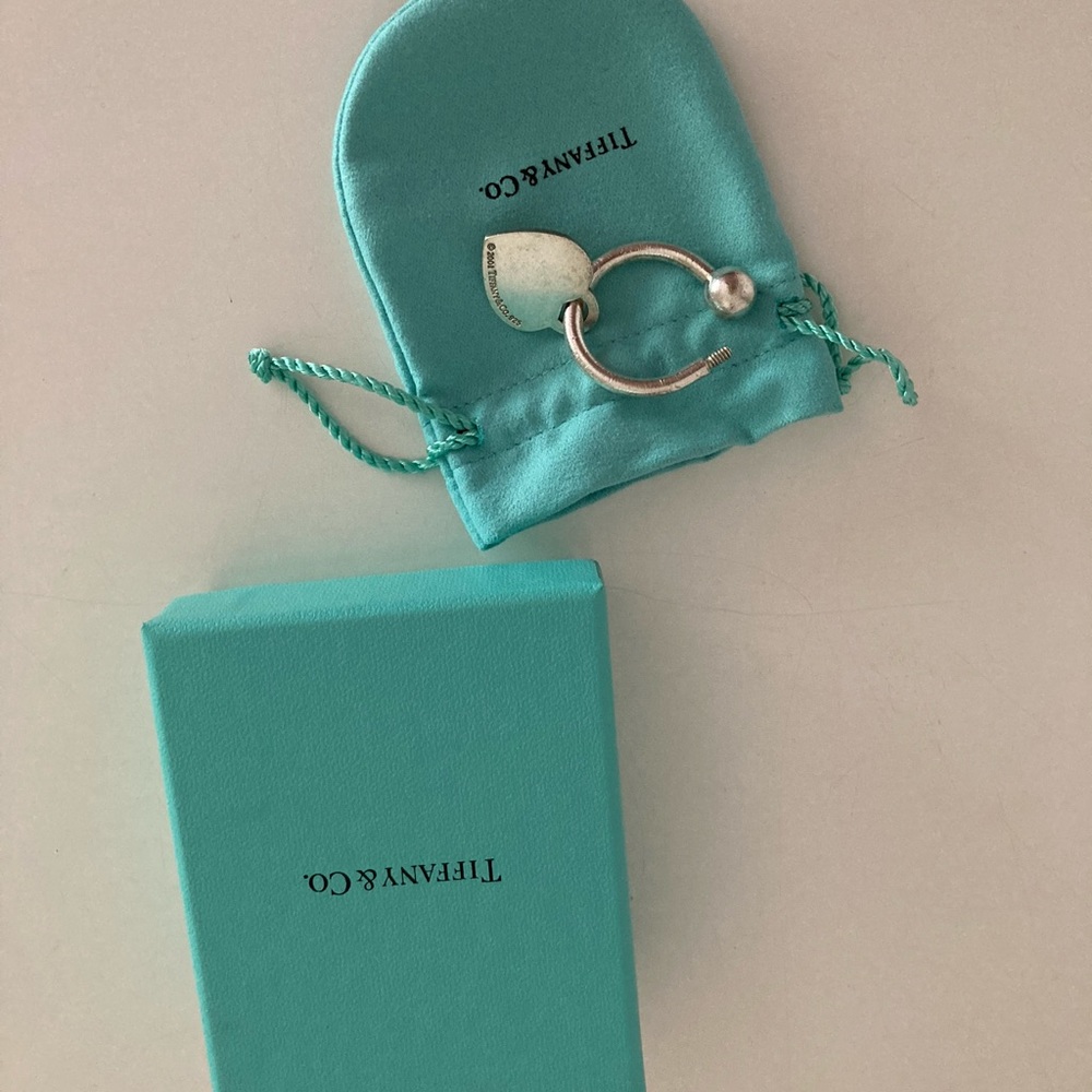 Tiffany Sterling silver vintage heart key ring